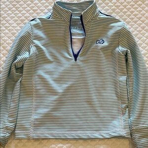 Striped Quarter-Zip Pullover